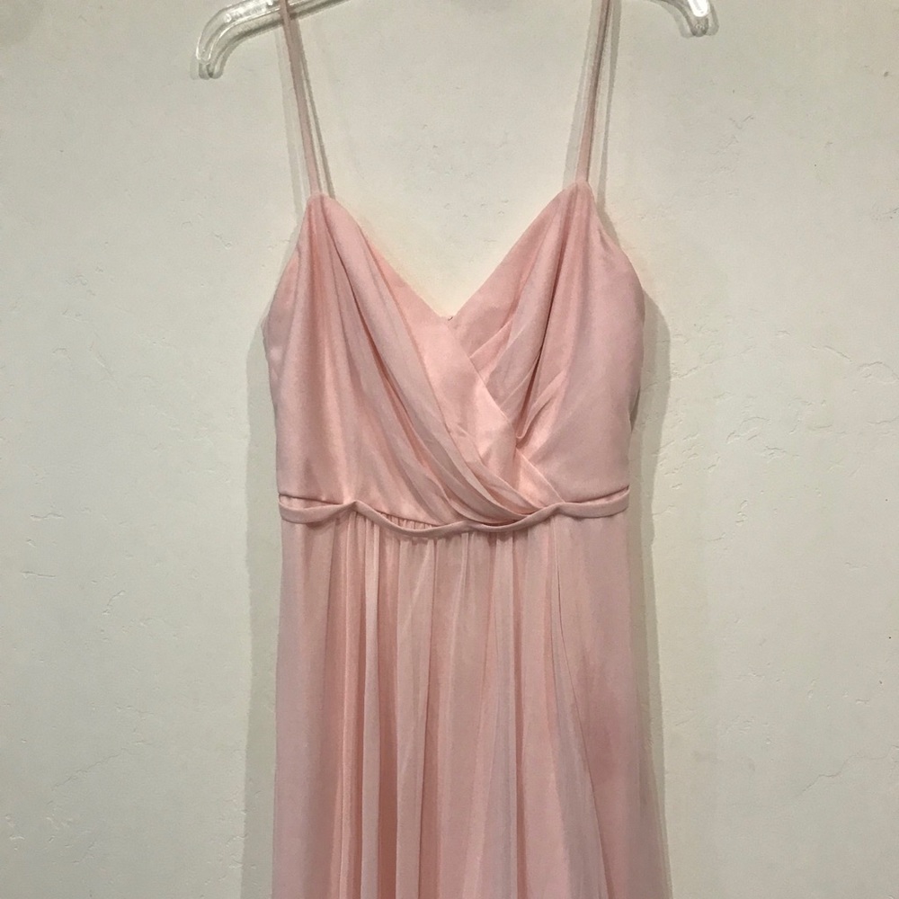 Blush Chiffon David’s Bridal dress, size 12